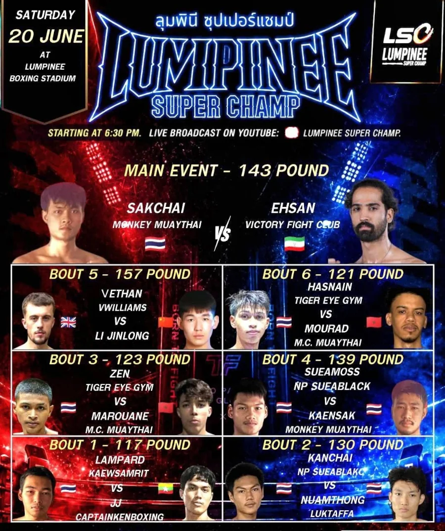 Lumpinee Super Champ – 20 June 2026