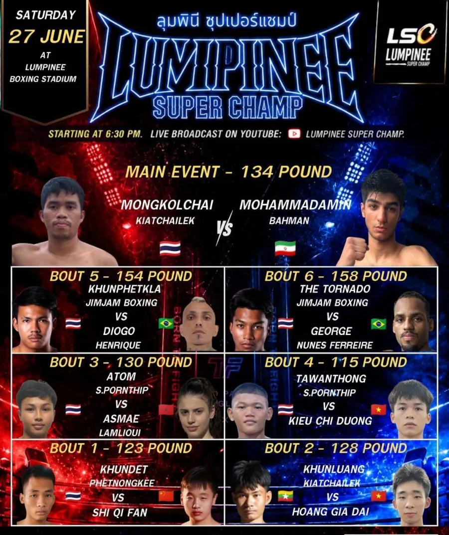 Lumpinee Super Champ – 27 June 2026