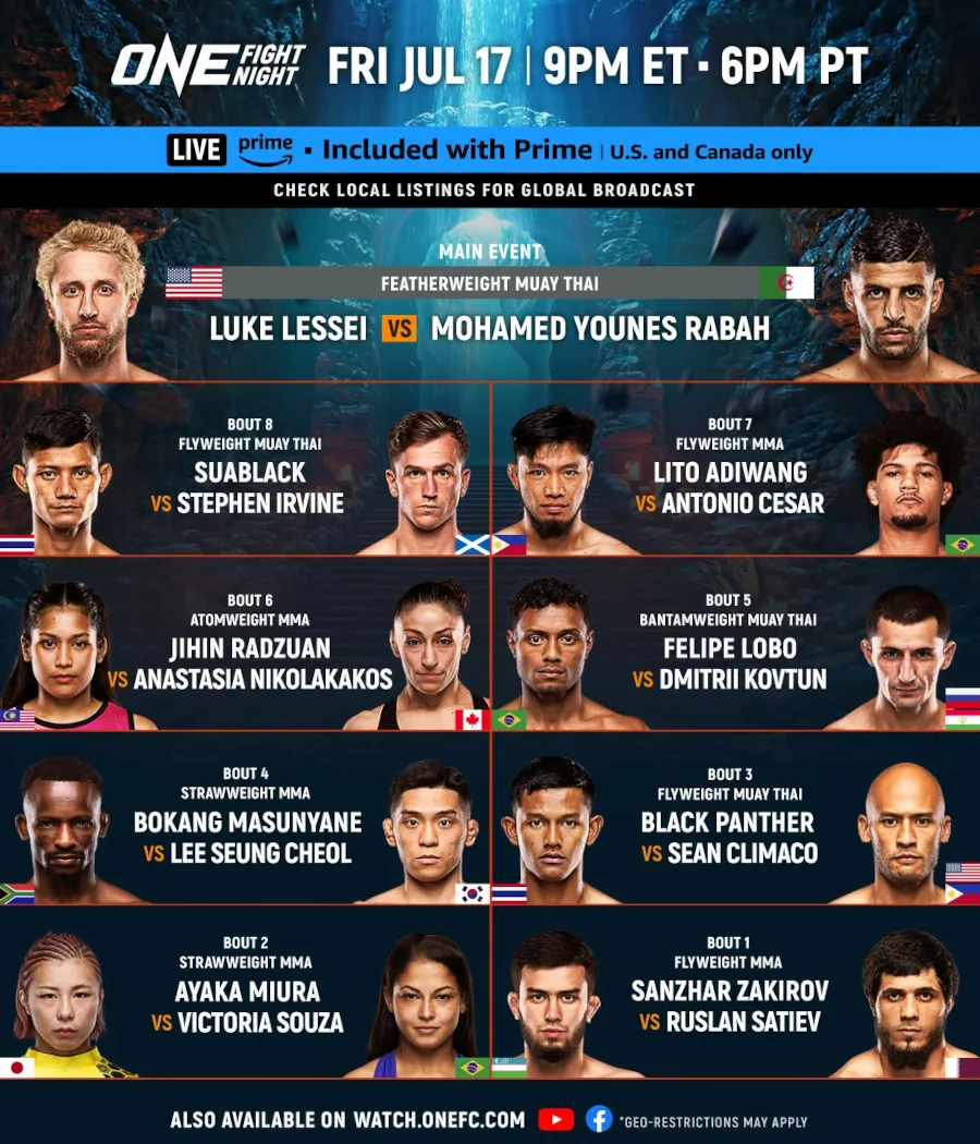 ONE Fight Night 45 – 18 July 2026 | Lumpinee Stadium Bangkok